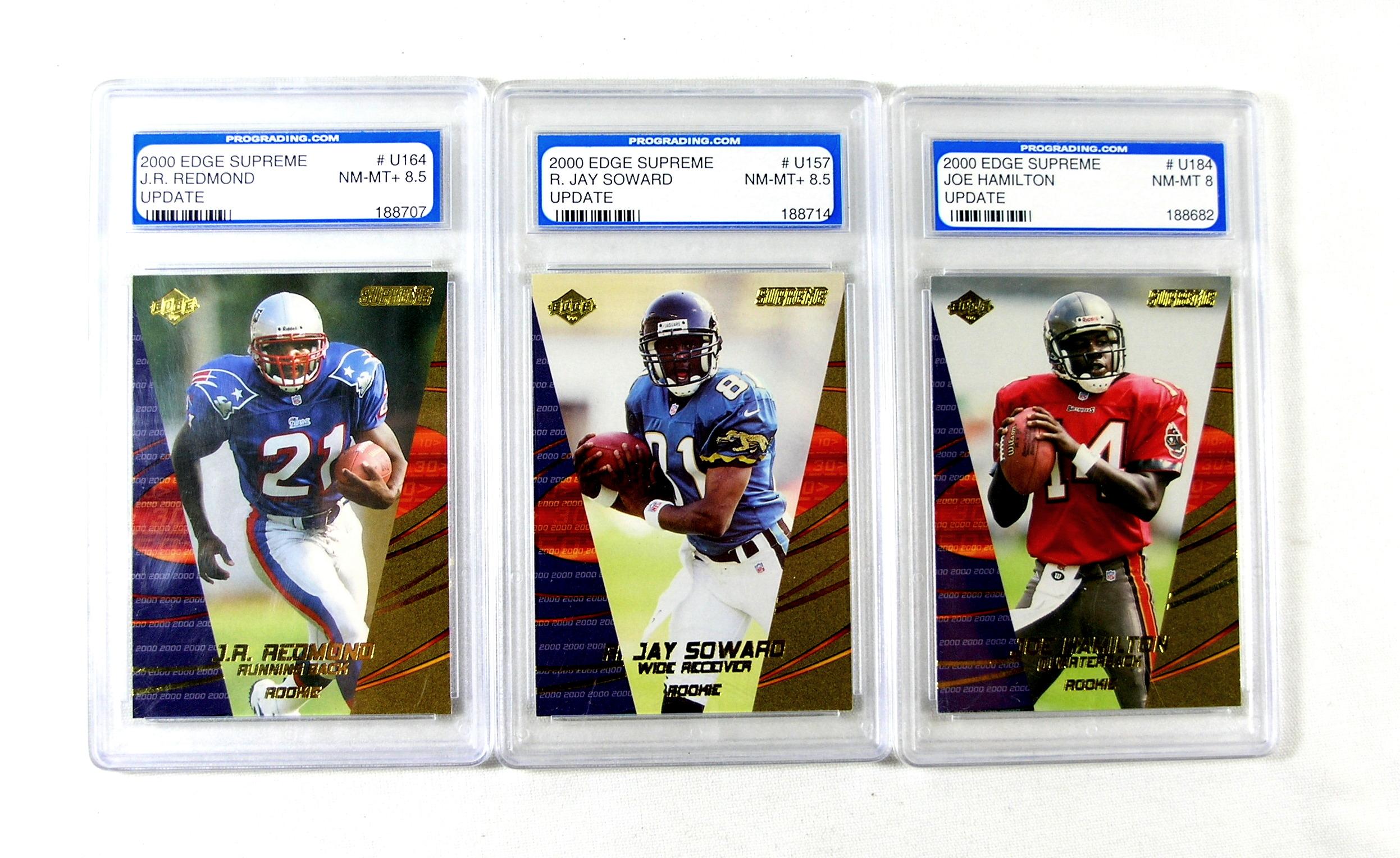 (9) Misc Graded Edge Football Cards