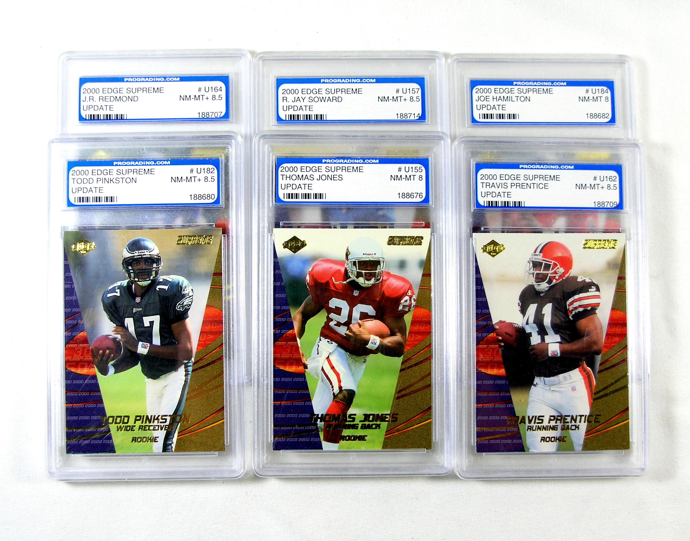 (9) Misc Graded Edge Football Cards