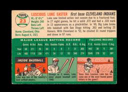 1954 Topps Baseball Card #23 Luke Easter Cleveland Indians. EX to EX-MT+ Co