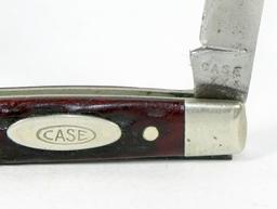 1940-1964 Case xx Serpentine Pen Jack Knife. Pattern 6233. Redbone Scales.