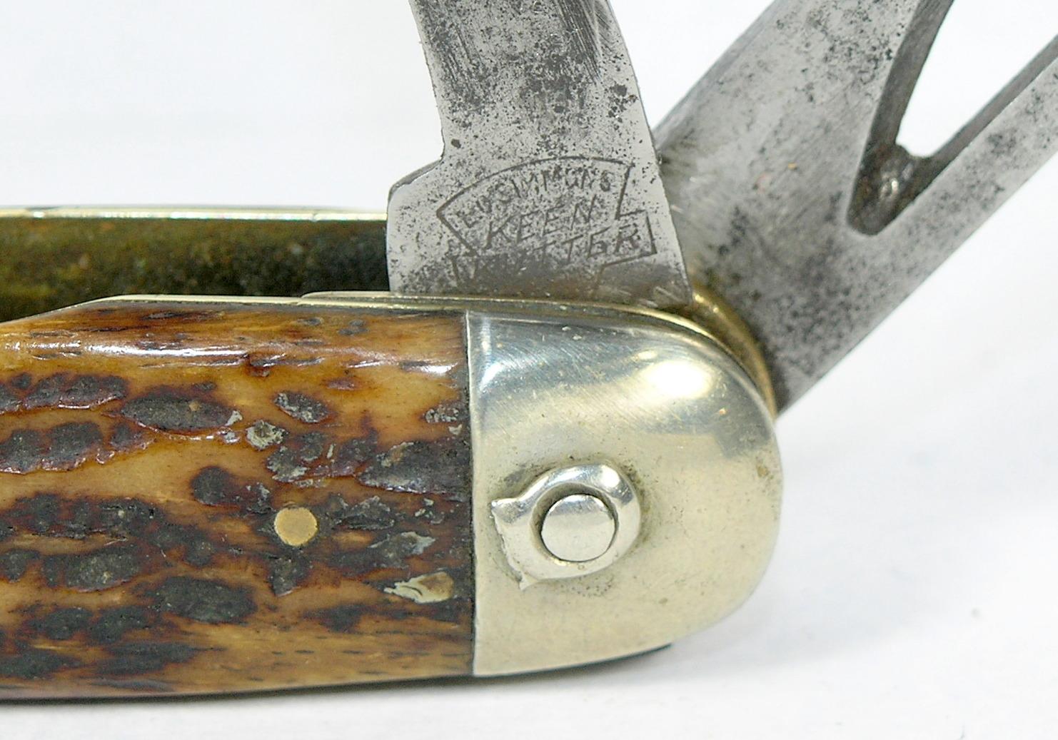 E.C. Simmons Keen Kutter 4-Blade Utility Jack Knife. Has Saber Ground Spear