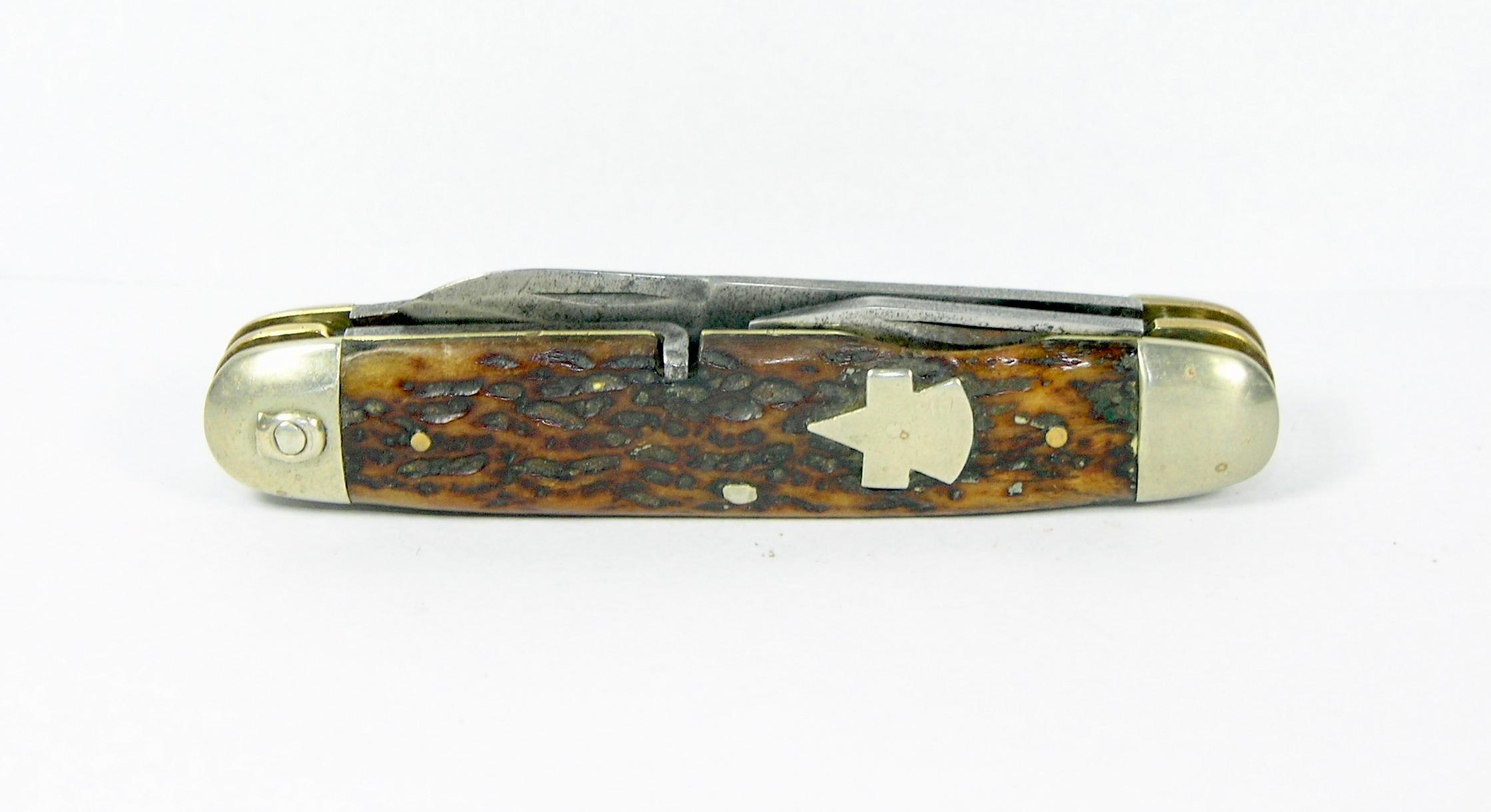E.C. Simmons Keen Kutter 4-Blade Utility Jack Knife. Has Saber Ground Spear