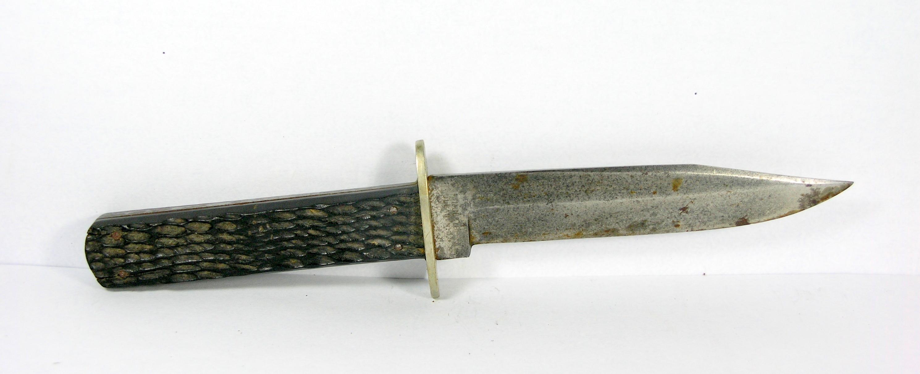 1920s-1930s KA BAR Union Cut Co. Olean, NY 5" Saber Blade Bowie Hunter Knif