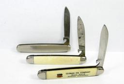 3-Imperial Trick Openers. Near Mint "Phillips 66" Advertising. Plain Shell