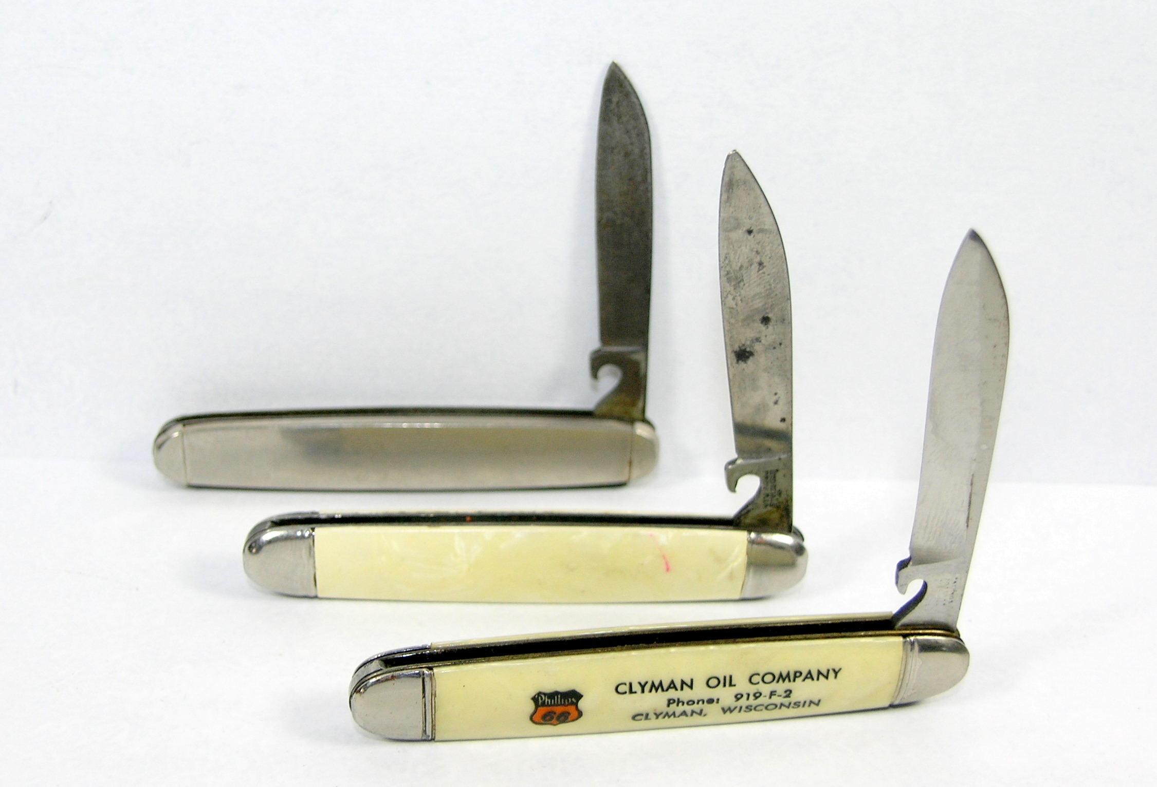 3-Imperial Trick Openers. Near Mint "Phillips 66" Advertising. Plain Shell