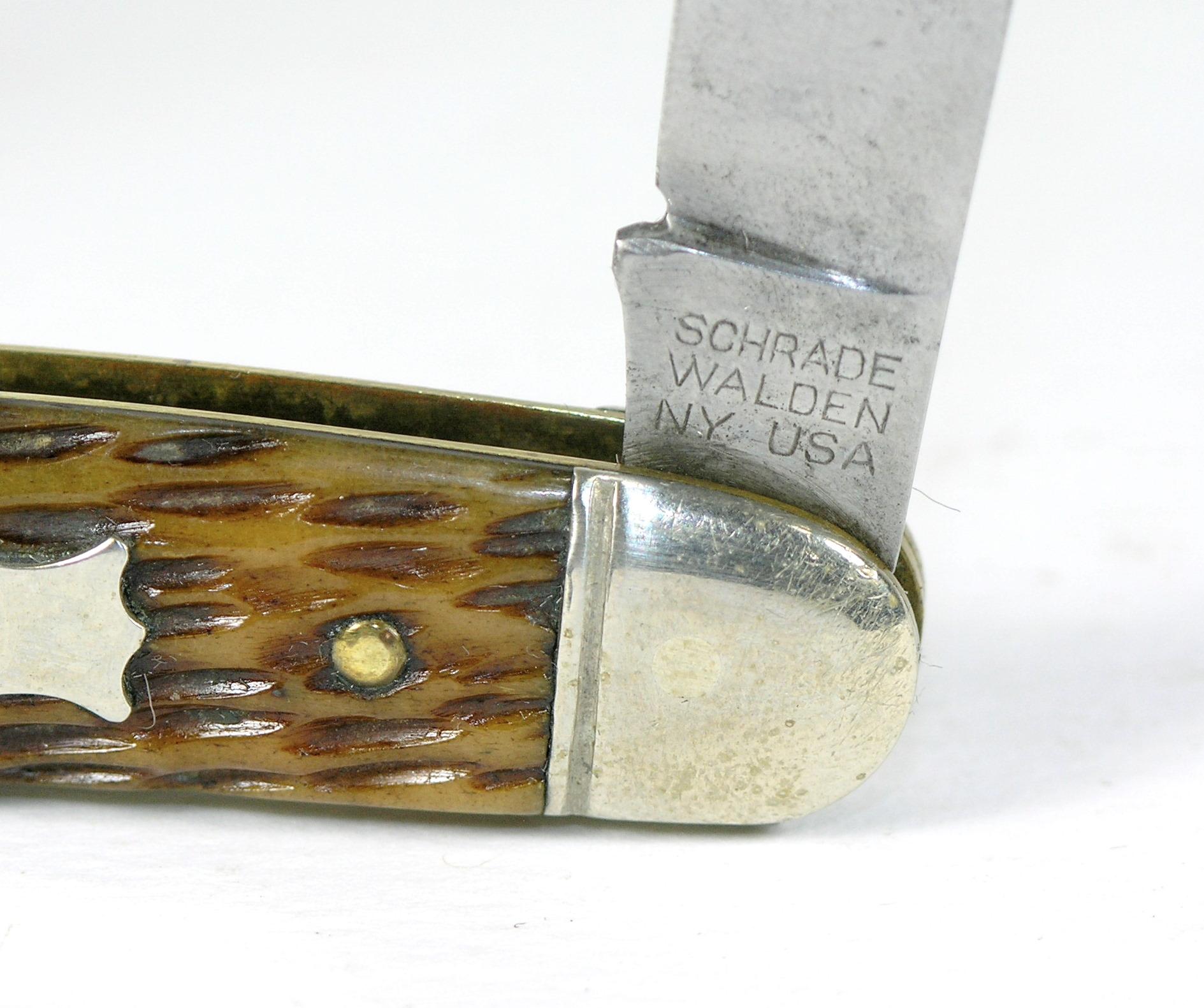 1940-1950's Schrade Walden, N.Y.U.S.A. #787  4" Muskrat Jack knife. Gorgeou