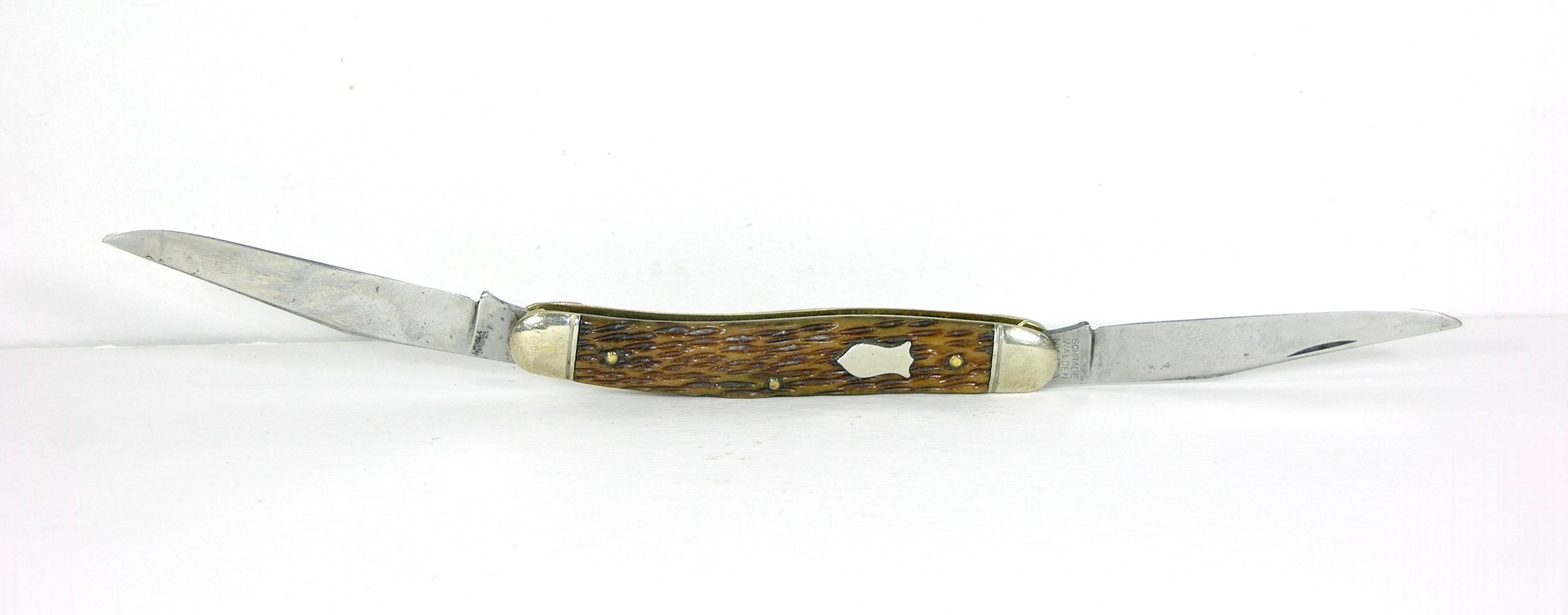 1940-1950's Schrade Walden, N.Y.U.S.A. #787  4" Muskrat Jack knife. Gorgeou