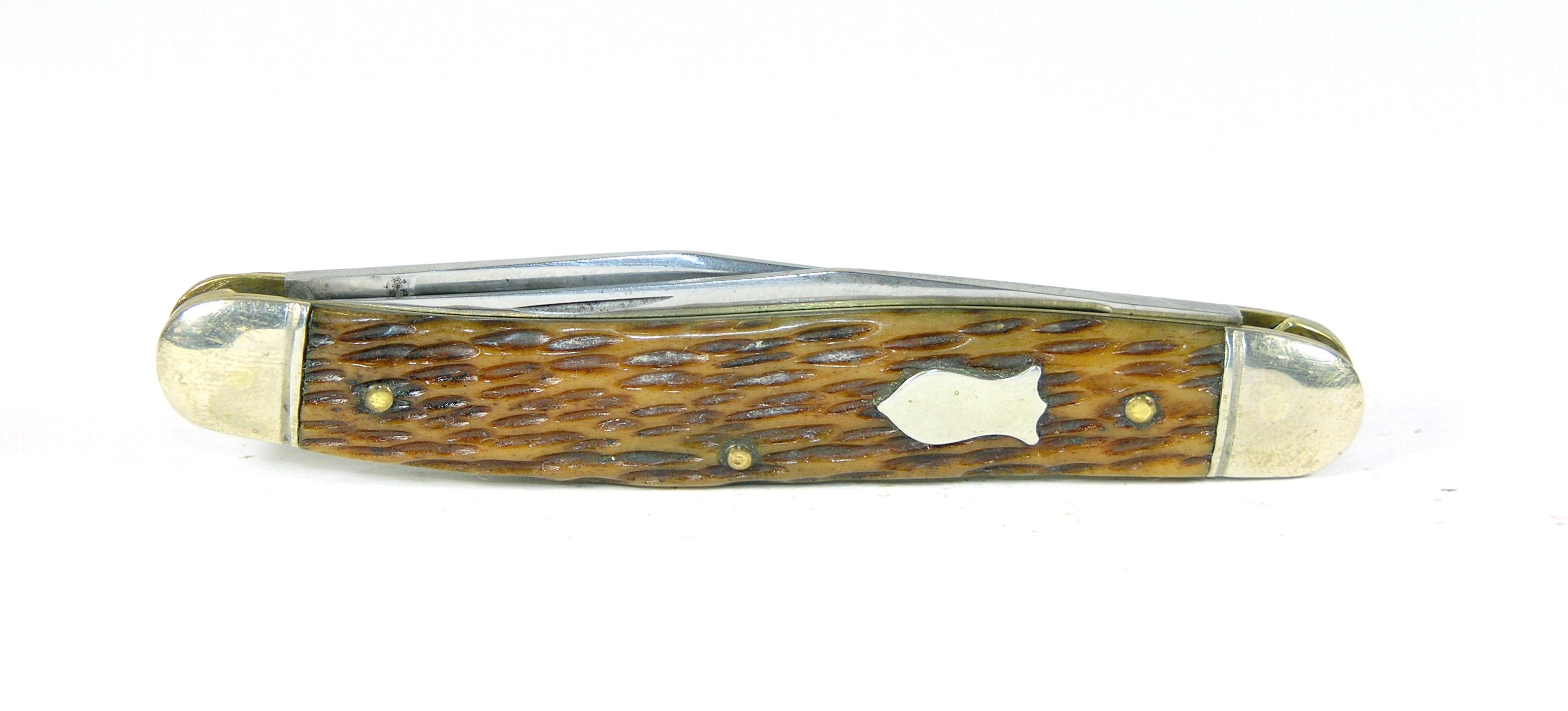 1940-1950's Schrade Walden, N.Y.U.S.A. #787  4" Muskrat Jack knife. Gorgeou