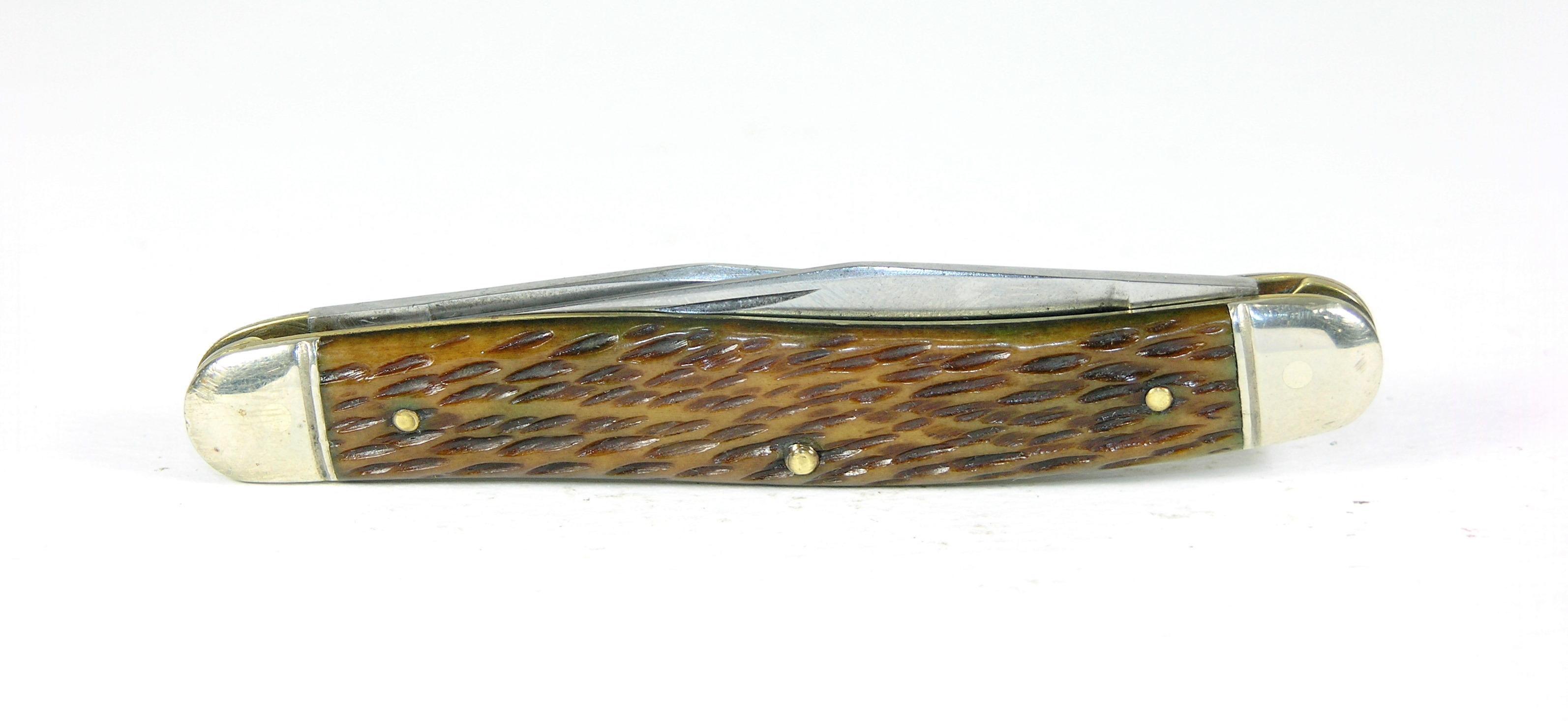 1940-1950's Schrade Walden, N.Y.U.S.A. #787  4" Muskrat Jack knife. Gorgeou
