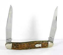 1940-1950's Schrade Walden, N.Y.U.S.A. #787  4" Muskrat Jack knife. Gorgeou