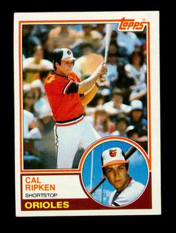 1983 Topps Baseball Card #163 Hall of Famer Cal Ripken Jr Baltimore Orioles