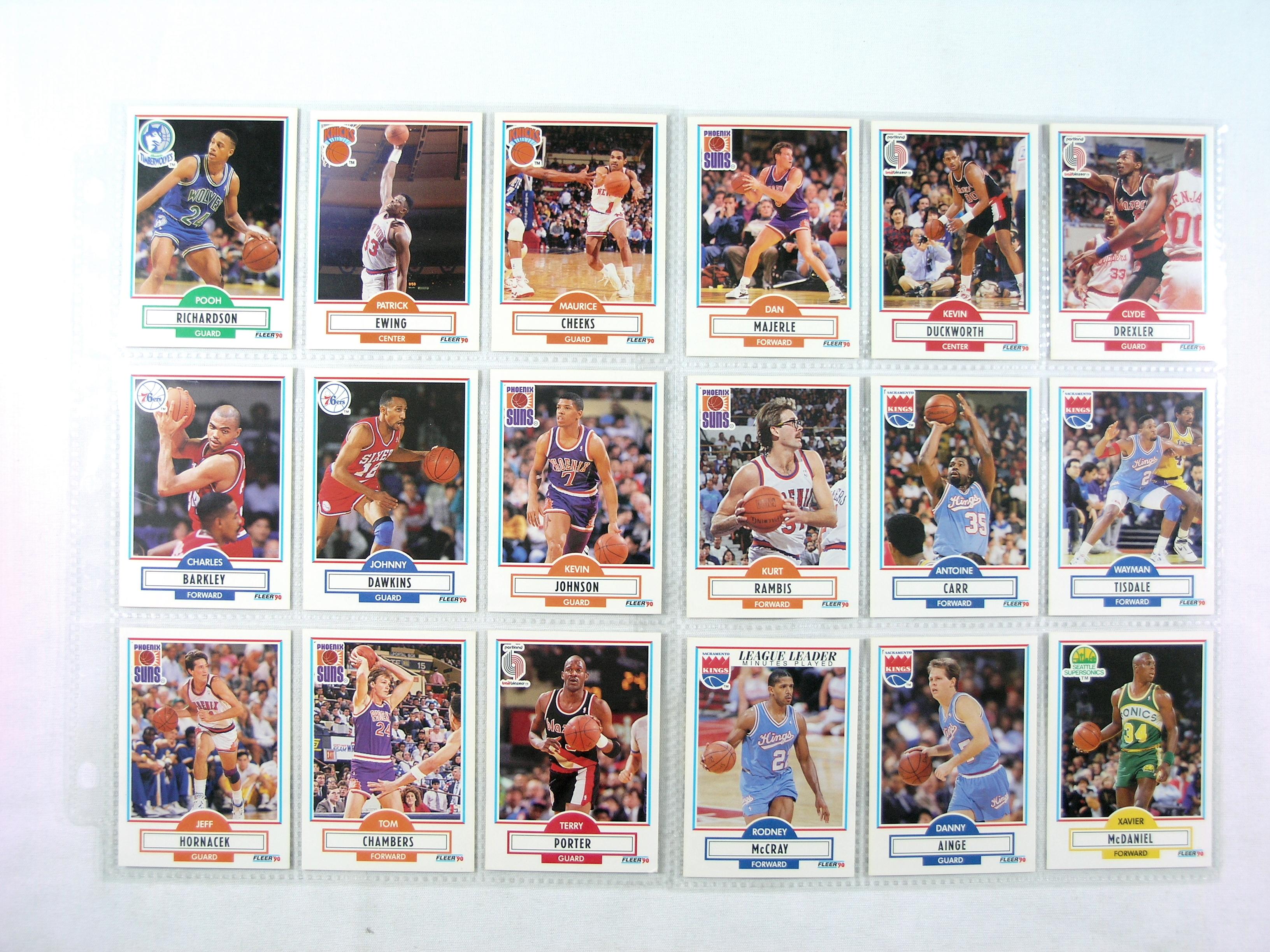 (139) 1990 Fleer Basketball Cards NM-Mint Conditions
