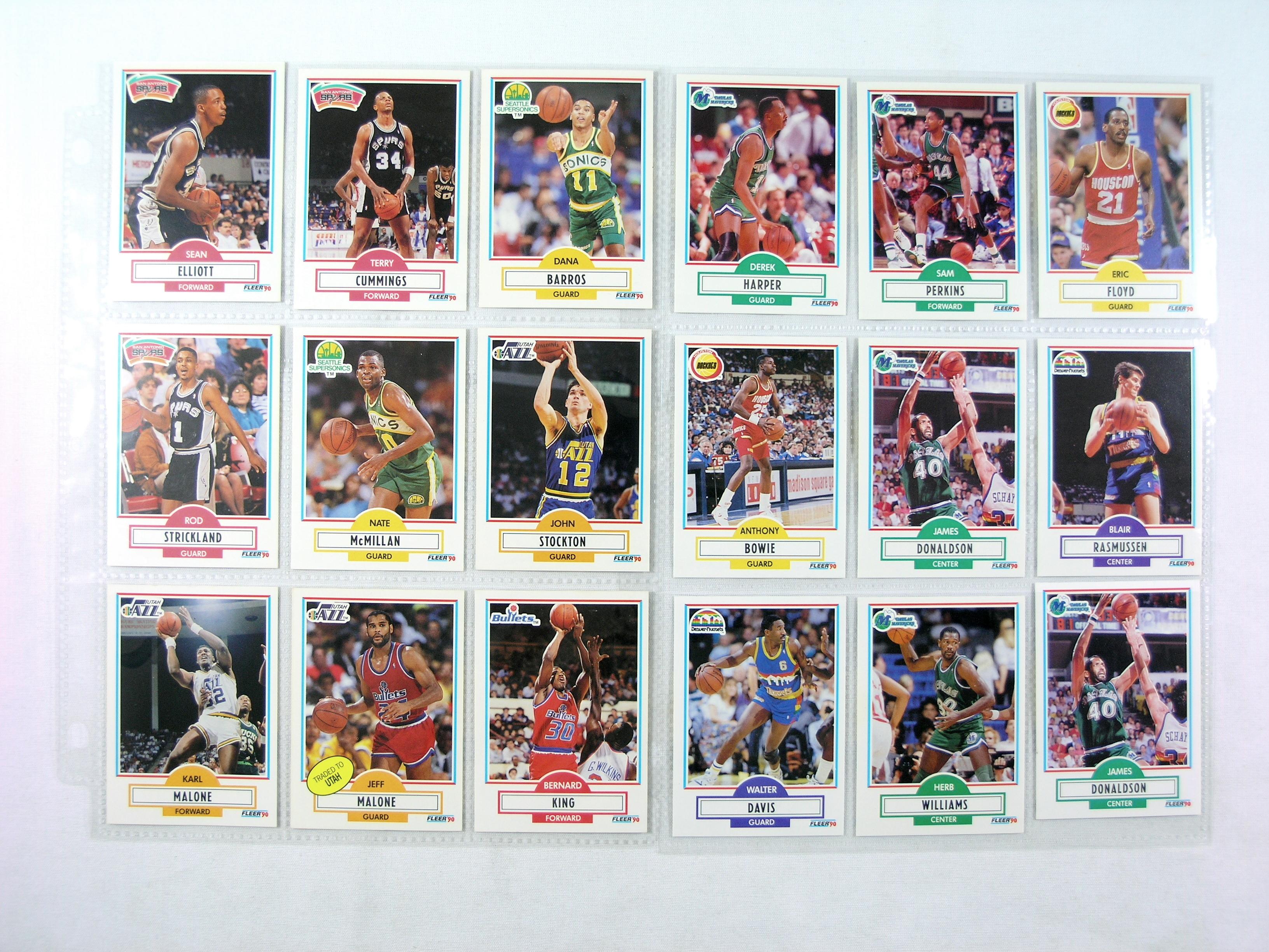 (139) 1990 Fleer Basketball Cards NM-Mint Conditions