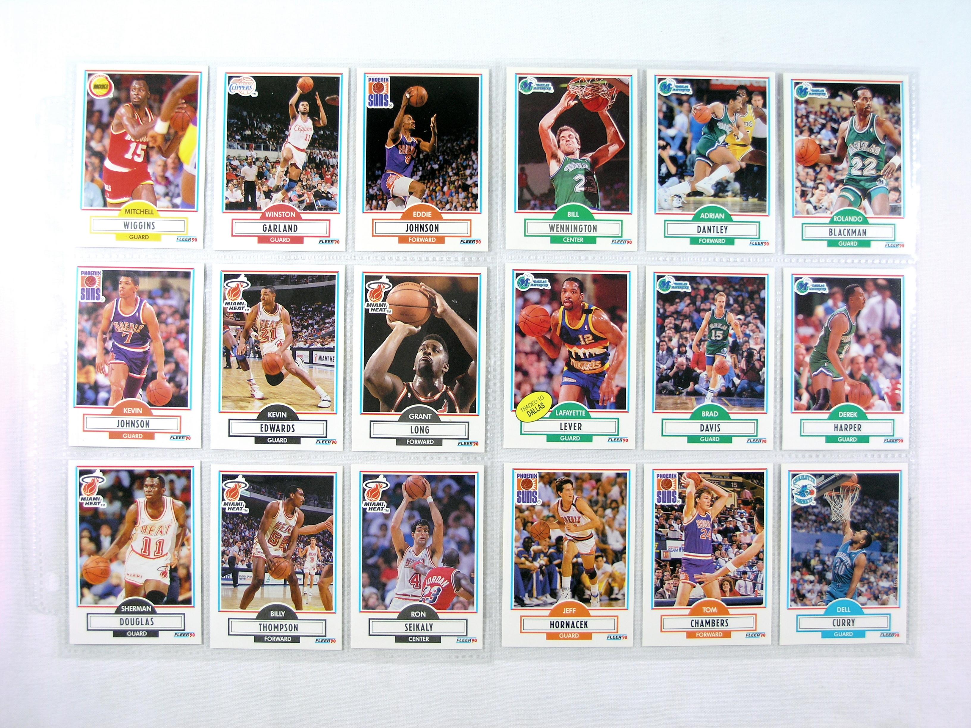 (139) 1990 Fleer Basketball Cards NM-Mint Conditions