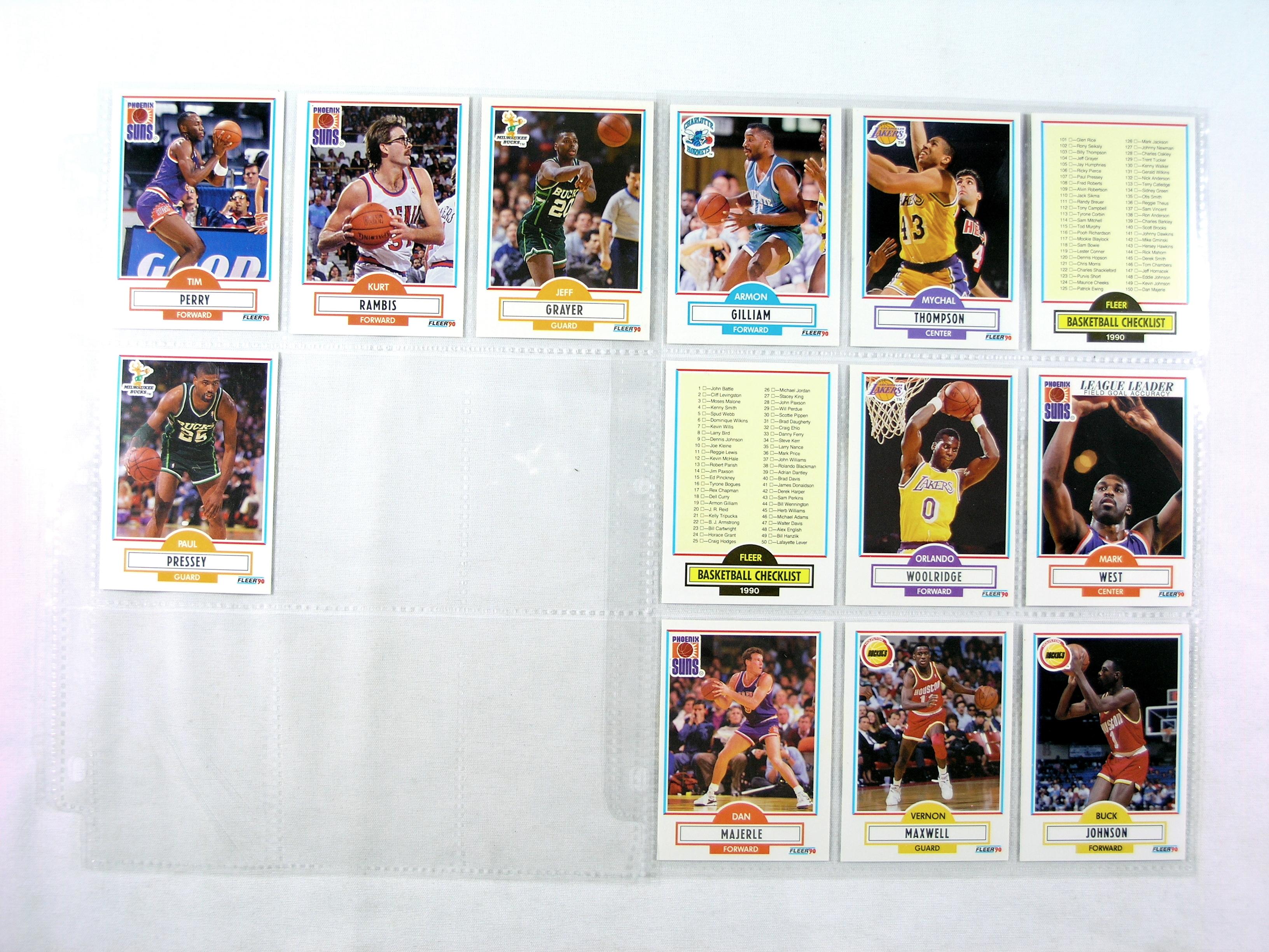 (139) 1990 Fleer Basketball Cards NM-Mint Conditions