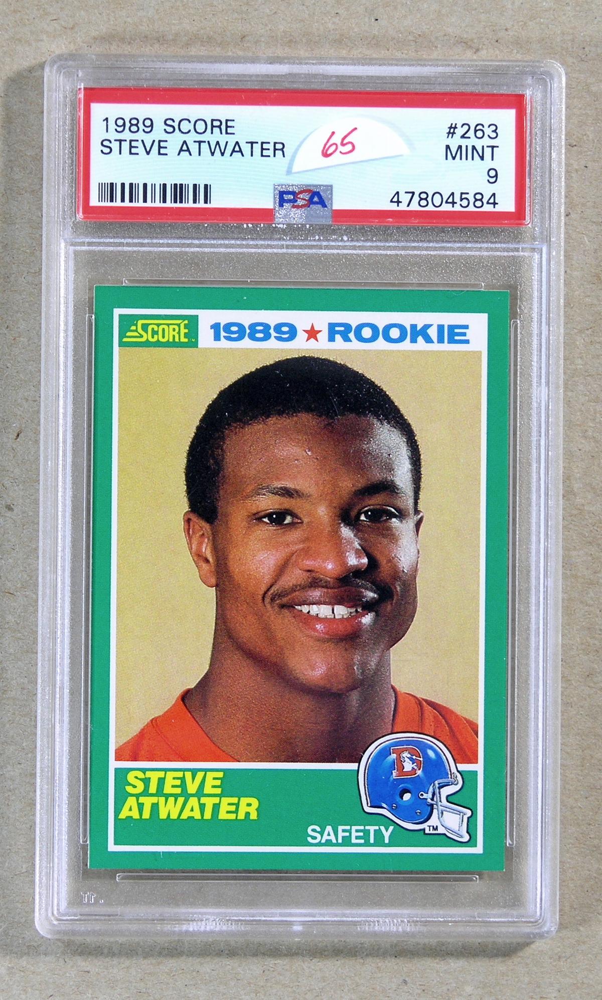 1989 Score ROOKIE Football Card #263 Rookie Hall of Famer Steve Atwater Dev