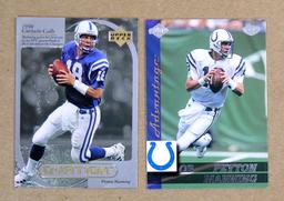 (5) 1999 (2nd Year) Peyton Manning Football Cards
