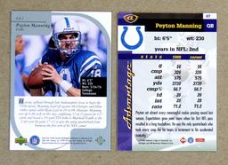 (5) 1999 (2nd Year) Peyton Manning Football Cards