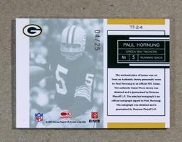 2007 Donruss AUTOGRAPHED-GAME WORN JERSEY Football Card #TT-24 Paul Hornung