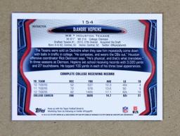 2013 Topps Chrome Refractor ROOKIE Football Card #154 Rookie DeAndre Hopkin