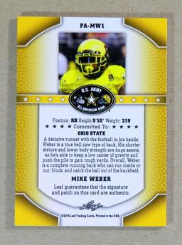 2015 Leaf AUTOGRAPHED-GAME WORN JERSEY-ROOKIE Football Card #PA-MW1 Rookie