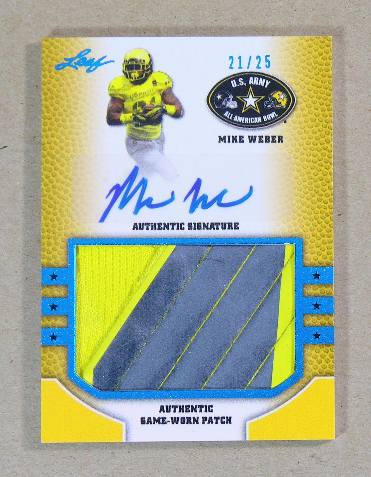 2015 Leaf AUTOGRAPHED-GAME WORN JERSEY-ROOKIE Football Card #PA-MW1 Rookie