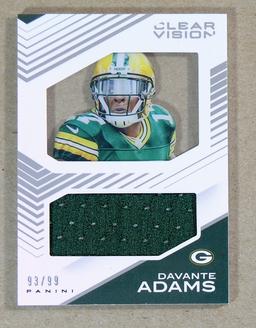 2015 Panini Clear Vision GAME WORN JERSEY Football Card #CJ-DA Davante Adam