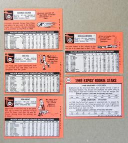 (10) 1969 Topps High Number Baseball Cards (Commons).  EX or Higher Grade C