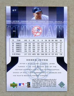 2004 Upper Deck Ultimate Collection Baseball Card #67 Derek Jeter New York