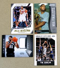 (9) Tim Duncan Basketball Cards