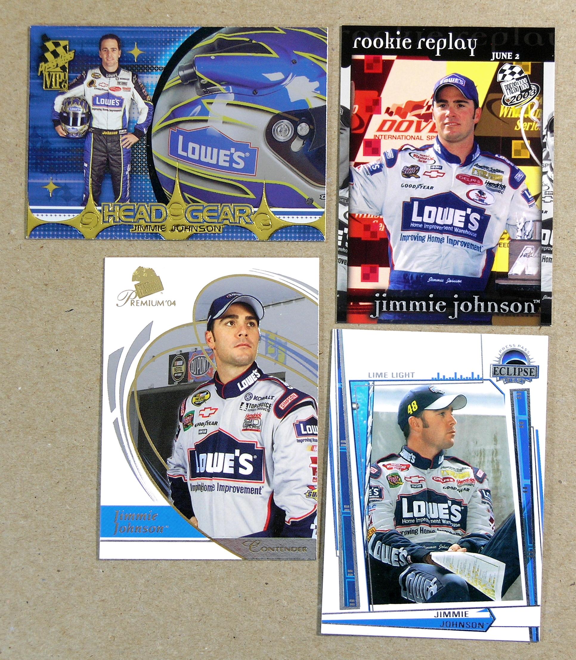 (7) Jimmie Johnson NASCAR Collector Cards