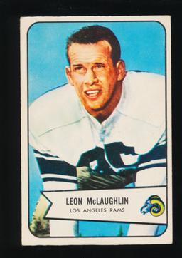 1954 Bowman Football Card #56 Leon McLaughlin Los Angeles rams