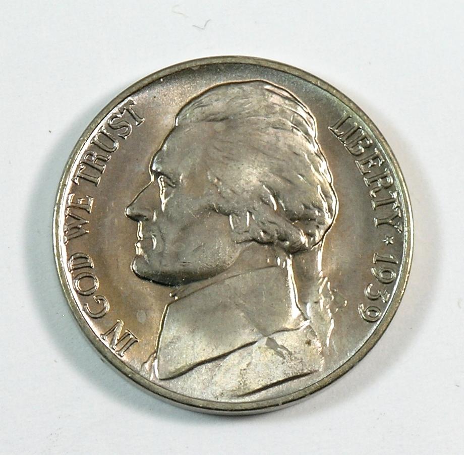 1939-D Jefferson Nickel BU Condition