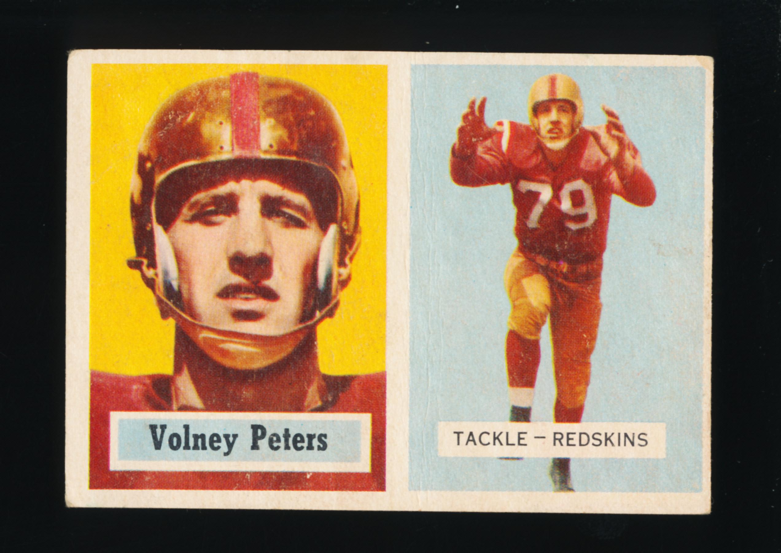 1957 Topps Football Card #84 Volney Peters Washington Redskins