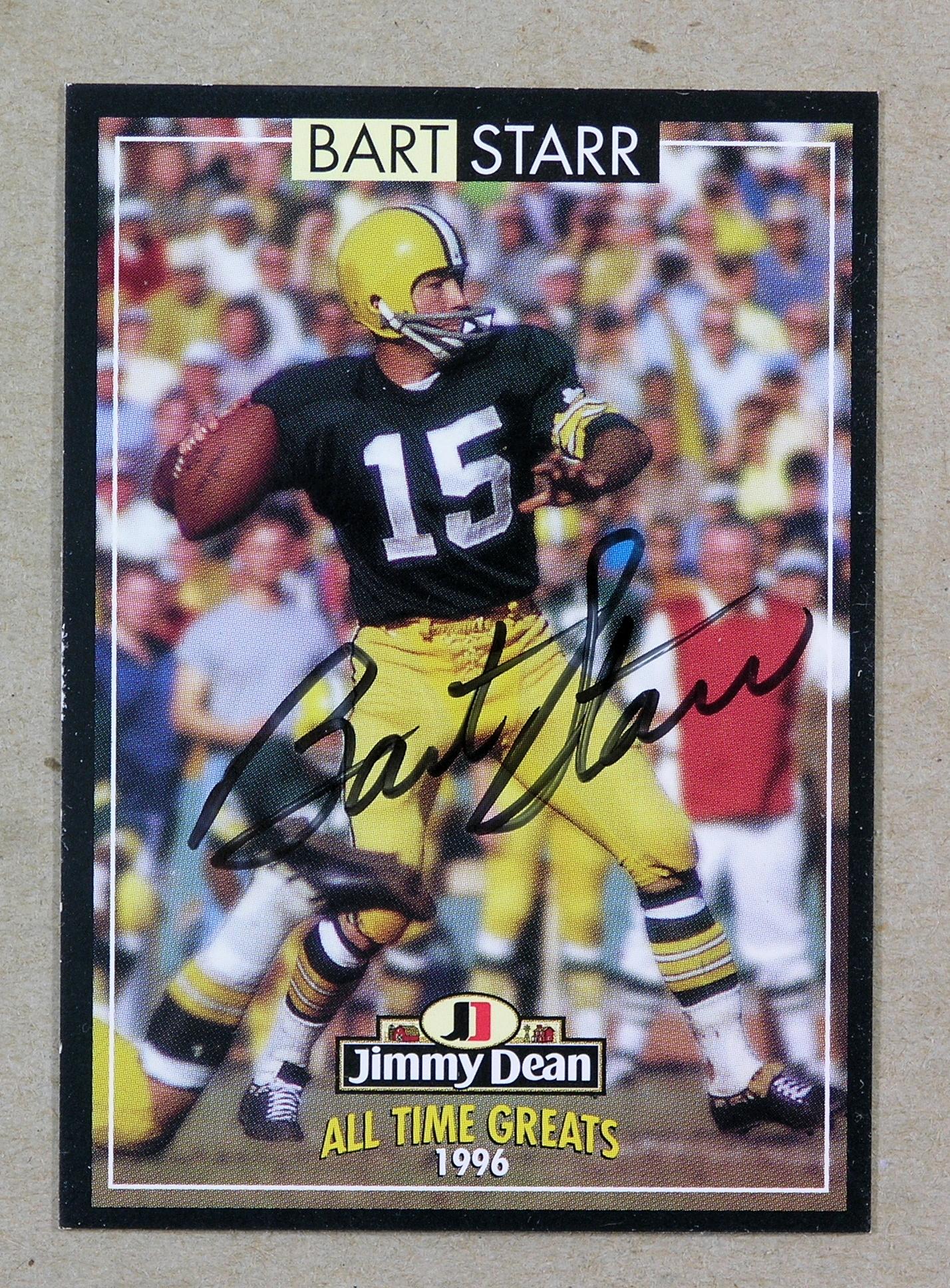 1996 Jimmy Dean "All Time Greats" AUTOGRAPHED Limited Edition Football Card