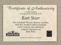 1996 Jimmy Dean "All Time Greats" AUTOGRAPHED Limited Edition Football Card
