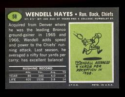 1969 Topps Football Card #58 Wendell Hayes Kansas City Chiefs