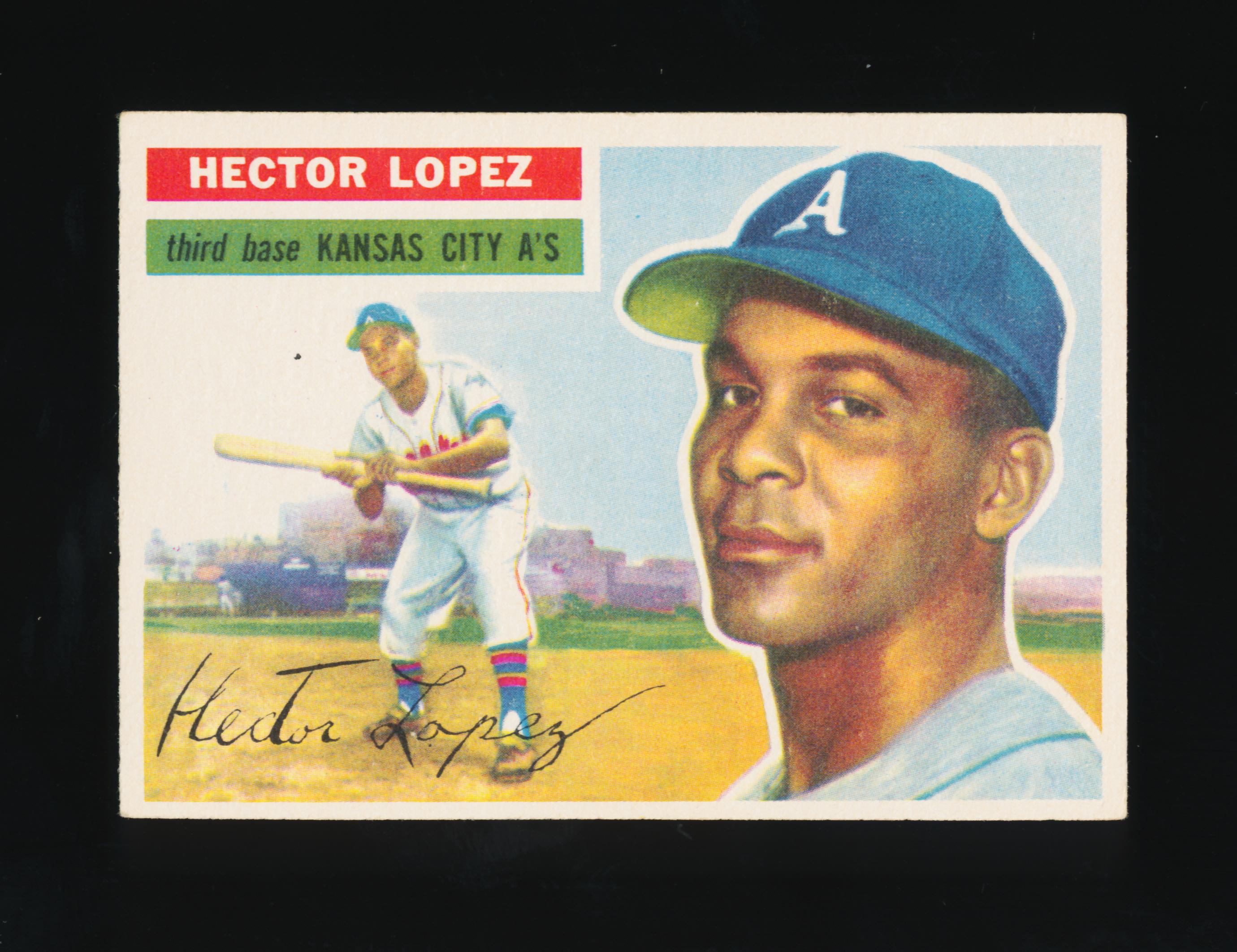 1956 Topps ROOKIE Baseball Card #16 Rookie Hector Lopez Kansas City Athleti