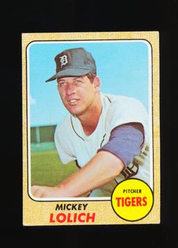 1968 Topps Baseball Card #414 Mickey Lolich Detrot Tigers