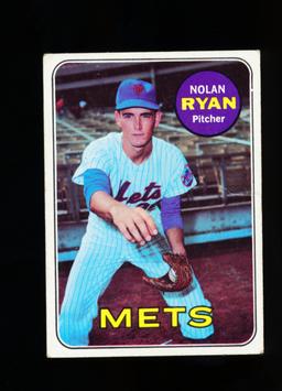 1969 Topps Baseball Card #533 Hall of Famer Nolan Ryan New York Mets. (2nd