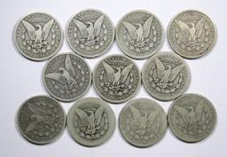 (11) Common Date/Lower Grade Morgan Dollars