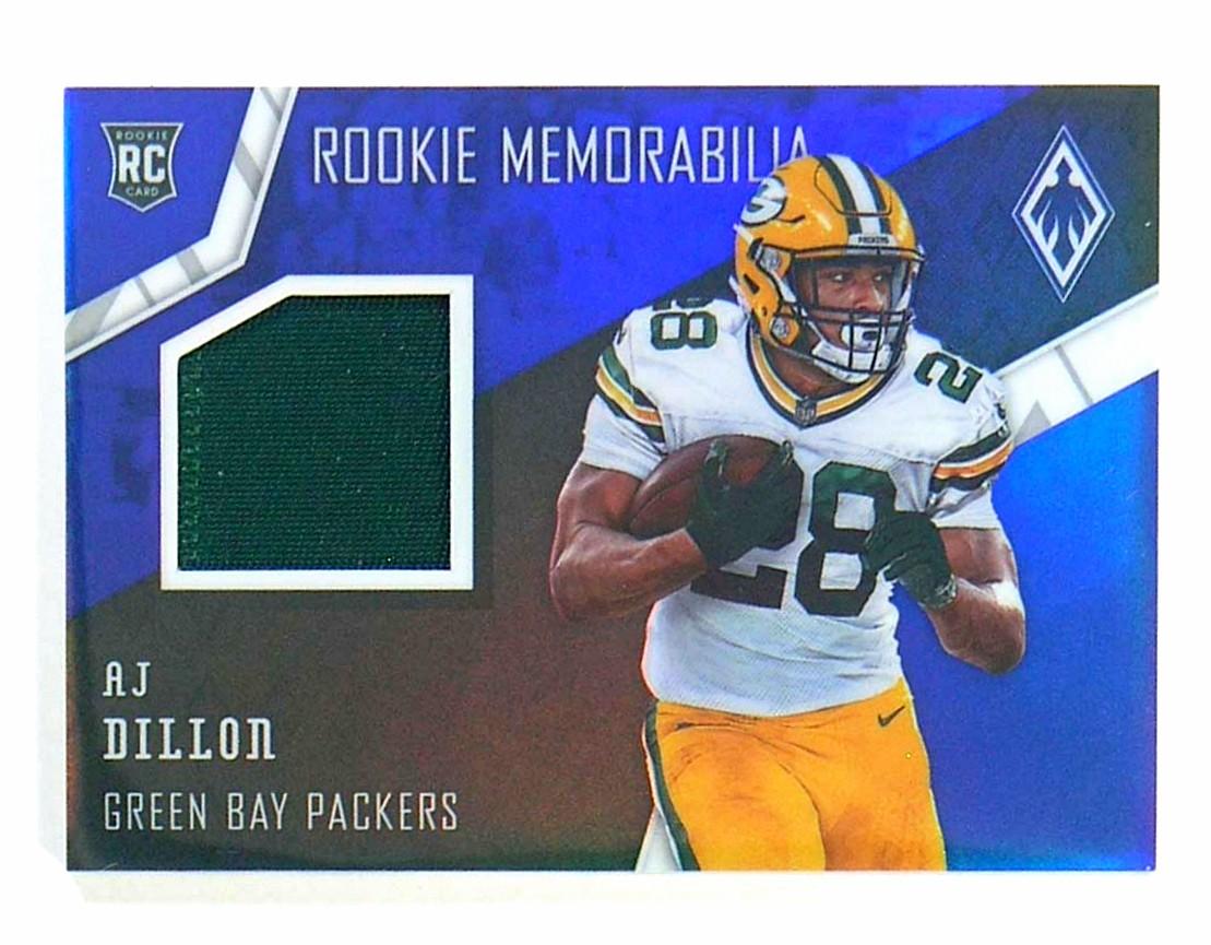 2020 Panini Phoenix ROOKIE-GAME WORN JERSEY Football Card #25 Rookie AJ Dil