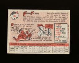 1958 Topps ROOKIE Baseball Card #86 Rookie Valmy Thomas San Francisco Giant