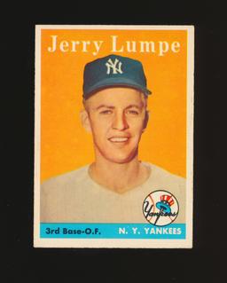 1958 Topps ROOKIE Baseball Card #193 Rookie Jerry Lumpe New York Yankees