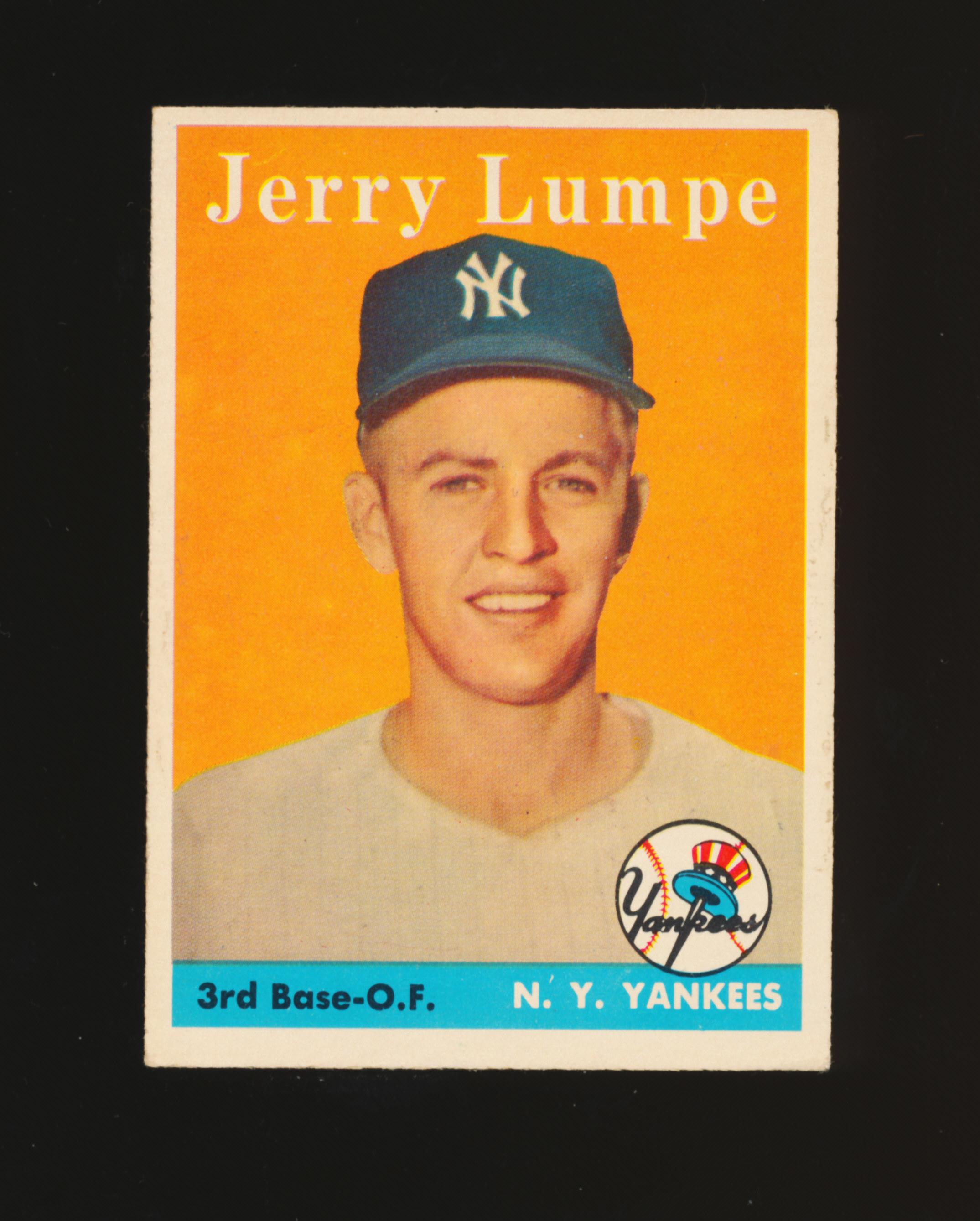 1958 Topps ROOKIE Baseball Card #193 Rookie Jerry Lumpe New York Yankees