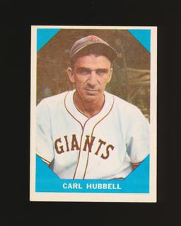 1960 Fleer Baseball Greats Baseball Card #4 Carl Hubbell