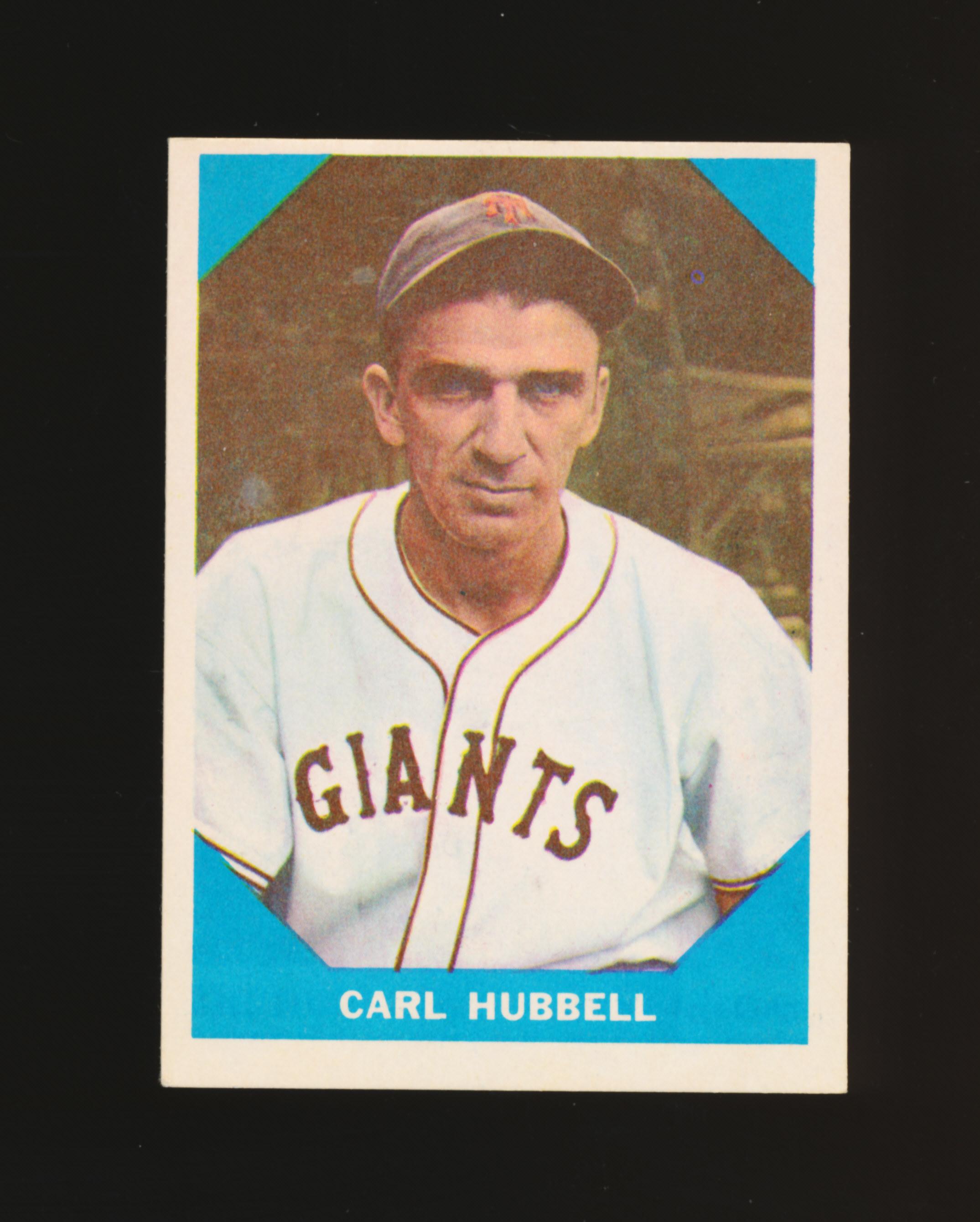 1960 Fleer Baseball Greats Baseball Card #4 Carl Hubbell