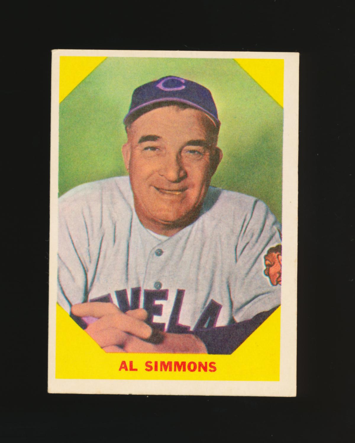 1960 Fleer Baseball Greats Baseball Card #32 Al Simmons