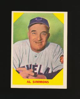 1960 Fleer Baseball Greats Baseball Card #32 Al Simmons