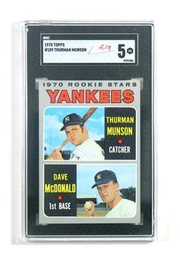 1970 Topps ROOKIE Baseball Card #189 Rookie Stars Thurman Munson and Dave M